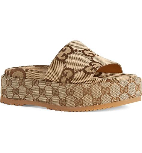 Logo Platform Slide Sandal .